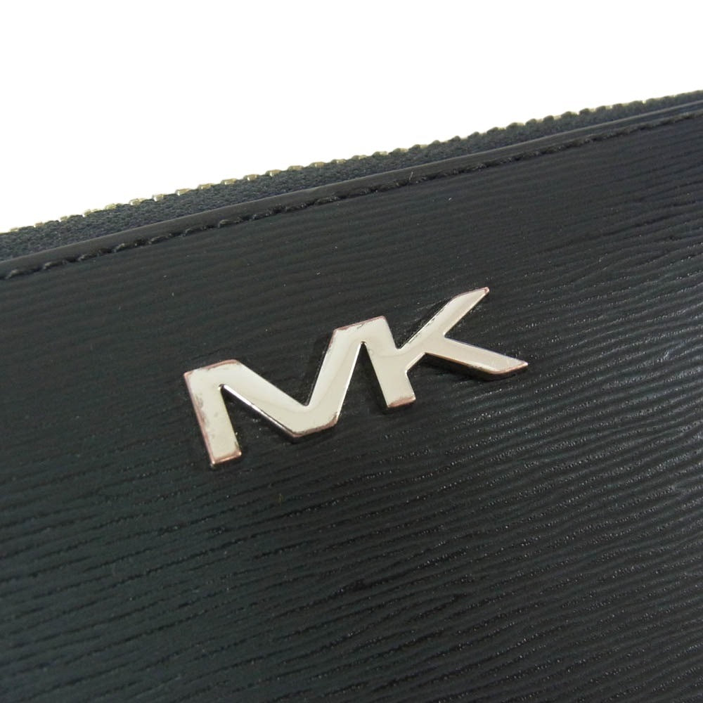 Michael Kors マイケルコース クーパー レザー ウォレット 長財布 ブラック系【中古】