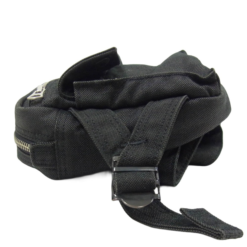 PORTER ポーター SMOKY コットン ショルダー ウエスト バッグ ブラック系【中古】