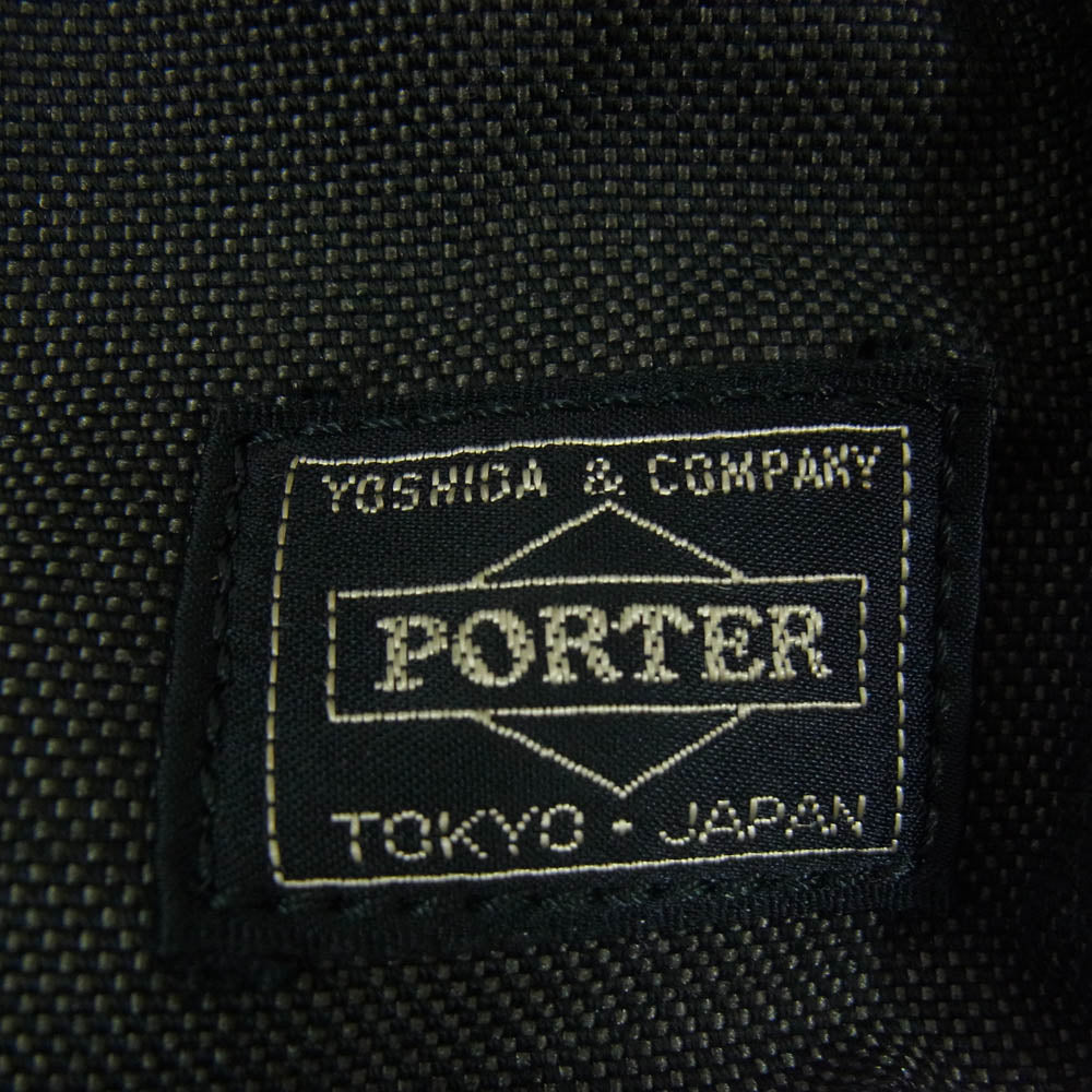 PORTER ポーター SMOKY コットン ショルダー ウエスト バッグ ブラック系【中古】