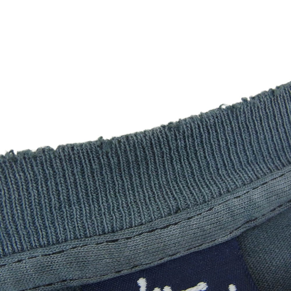 STUSSY ステューシー × futura フューチュラ 90s OLD USA製 オールド 紺タグ 袖裾シングルステッチ クルーネック グラフィックプリント 半袖 Tシャツ ブルー系 XXL【中古】