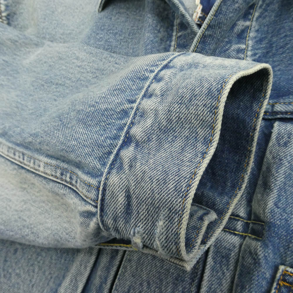Levi's リーバイス PC9-A2265-0000 BEAMS ビームス別注 SUPER WIDE TRUCKER JACKET スーパーワイド トラッカー デニムジャケット Gジャン インディゴブルー系 L【中古】