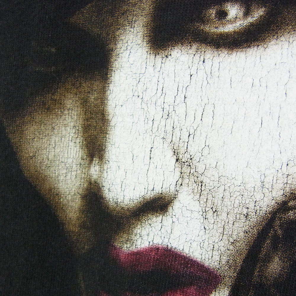 ヴィンテージ 00s 2002年コピーライト M＆Oボディ MARILYN MANSON マリリンマンソン THE GOLDEN AGE OF GROTESQUE ザ・ゴールデンエイジ オブ グロテスク クルーネック 半袖 Tシャツ ブラック系 XL【中古】