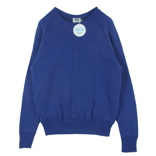 Denime ドゥニーム RAGLAN SLEEVE SWEAT ラグランスリーブ スウェット トレーナー 日本製 ブルー系 M【極上美品】【中古】