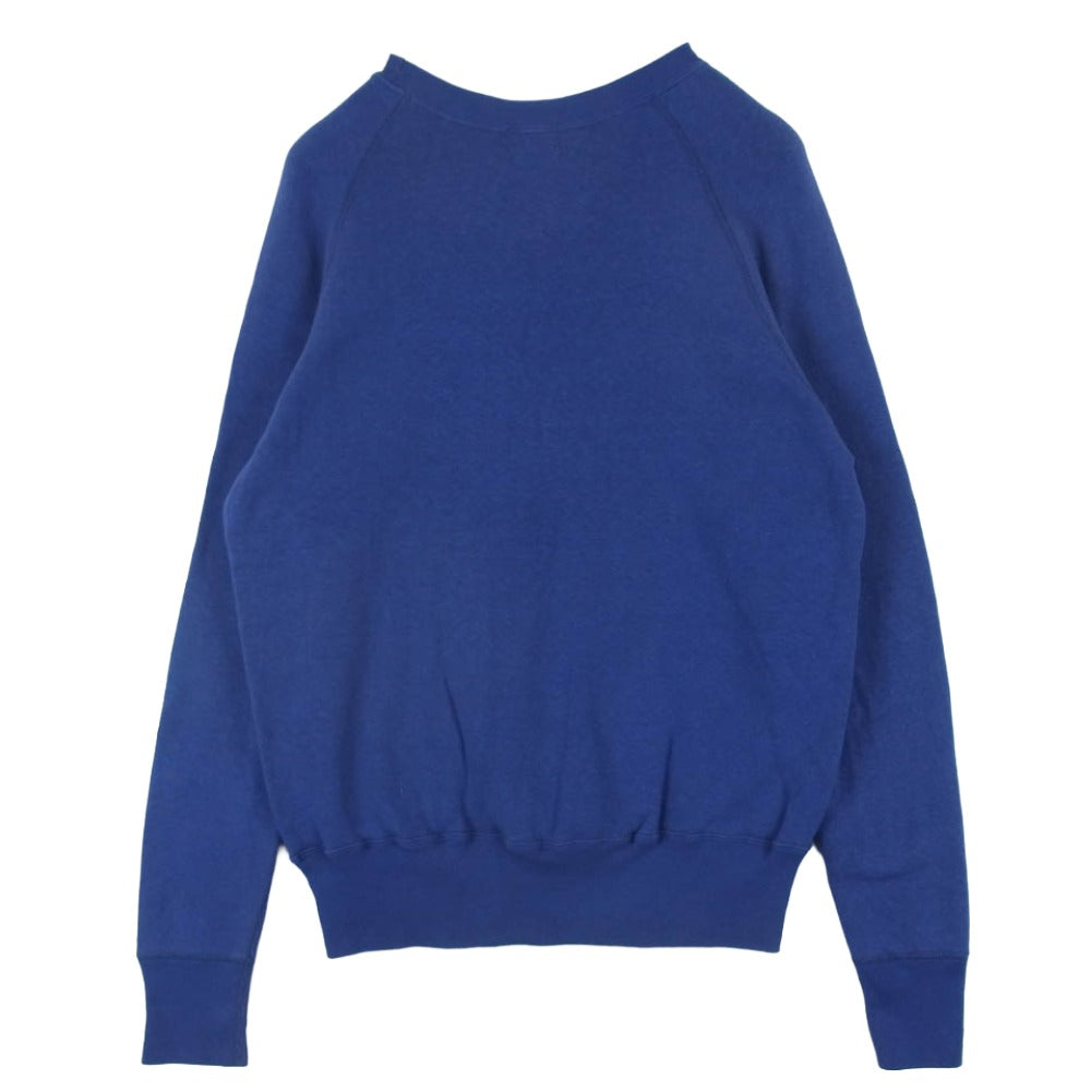 Denime ドゥニーム RAGLAN SLEEVE SWEAT ラグランスリーブ スウェット トレーナー 日本製 ブルー系 M【極上美品】【中古】