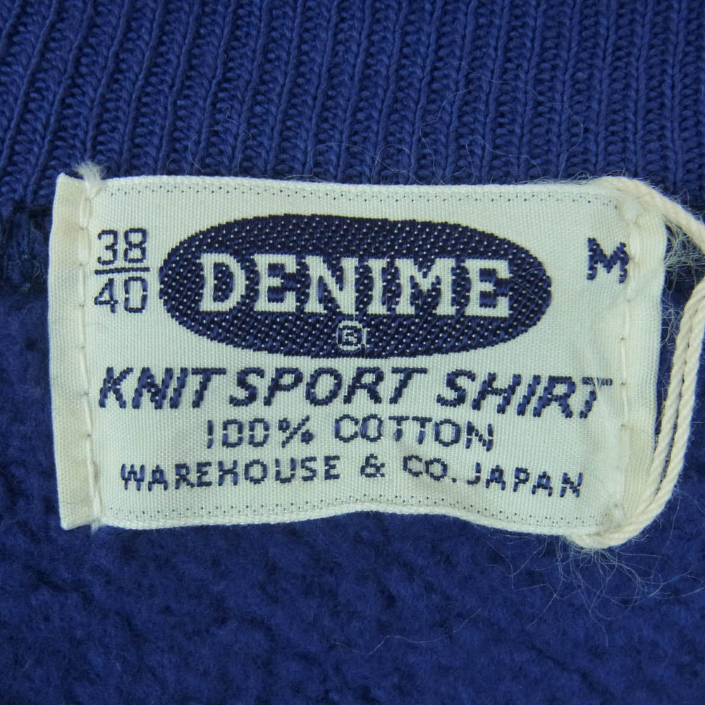 Denime ドゥニーム RAGLAN SLEEVE SWEAT ラグランスリーブ スウェット トレーナー 日本製 ブルー系 M【極上美品】【中古】