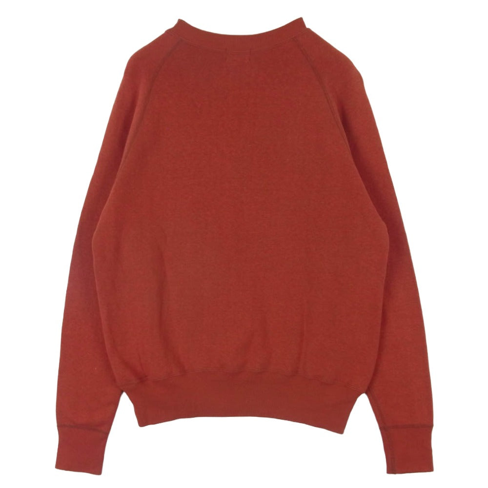 Denime ドゥニーム RAGLAN SLEEVE SWEAT ラグランスリーブ スウェット トレーナー 日本製 レッド系 M【極上美品】【中古】