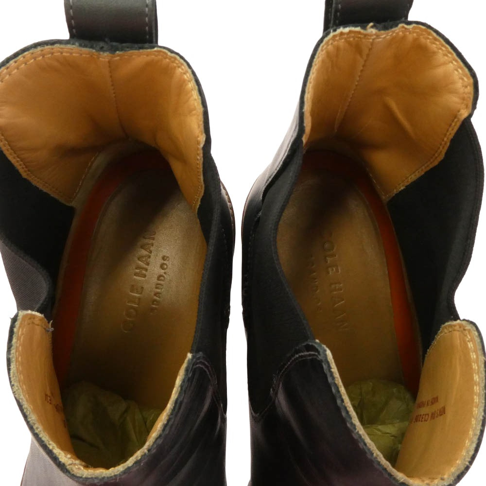 COLE HAAN コールハーン C13106 LENOX HILL.CHELSEA サイドゴアブーツ ショート ブーツ ブラック系 8【中古】