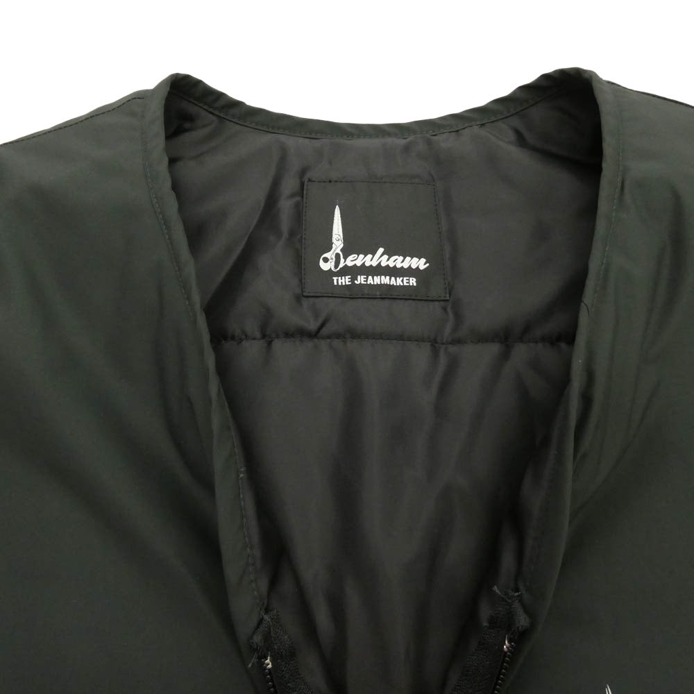 DENHAM デンハム 27191-1-20809 TECK VEST パテッド テック ベスト ブラック系 F【美品】【中古】