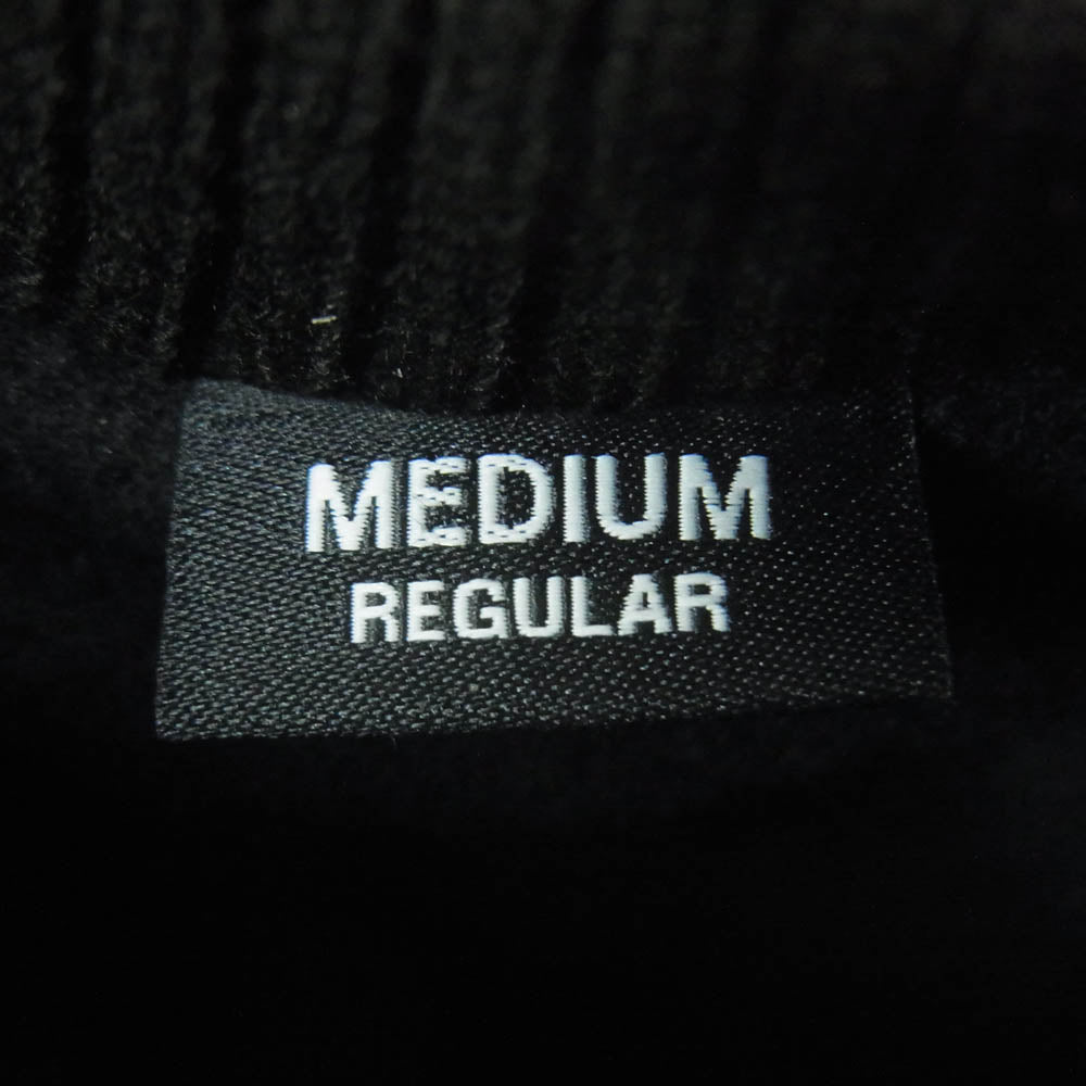 NEIGHBORHOOD ネイバーフッド 22AW LEATHER PANEL GLOVE ロゴプリント レザー グローブ 手袋 ブラック系 M【中古】