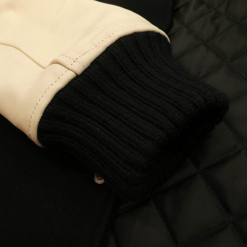 CRIMIE クライミー 23AW CR1-02C5-JK06 WESTERN AWARD JACKET ウエスタン アワード ジャケット スタジアム ジャケット ブラック系 オフホワイト系 XXL【中古】