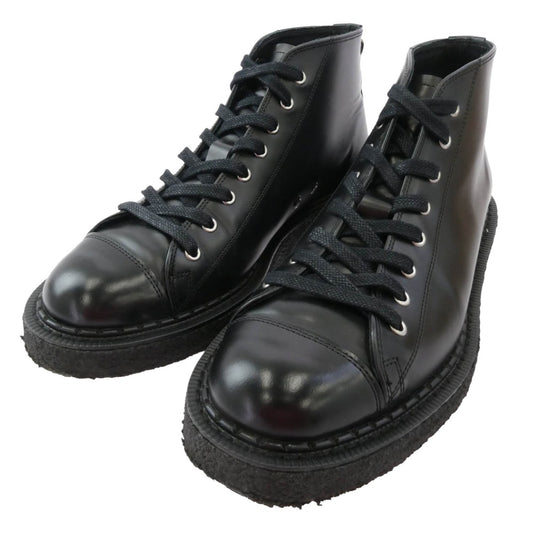 GEORGE COX ジョージコックス Fred Perry Monkey Boot Leather モンキー ブーツ ブラック系 UK7【中古】