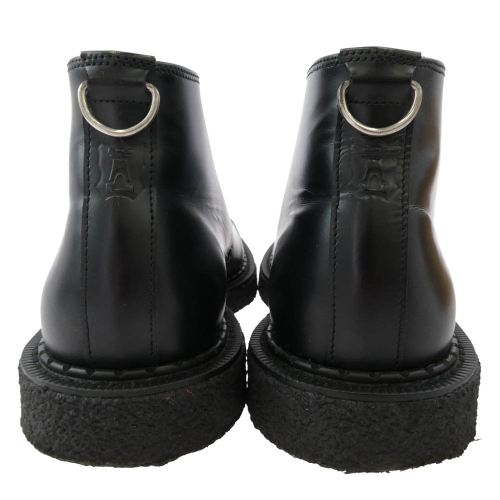 GEORGE COX ジョージコックス Fred Perry Monkey Boot Leather モンキー ブーツ ブラック系 UK7【中古】