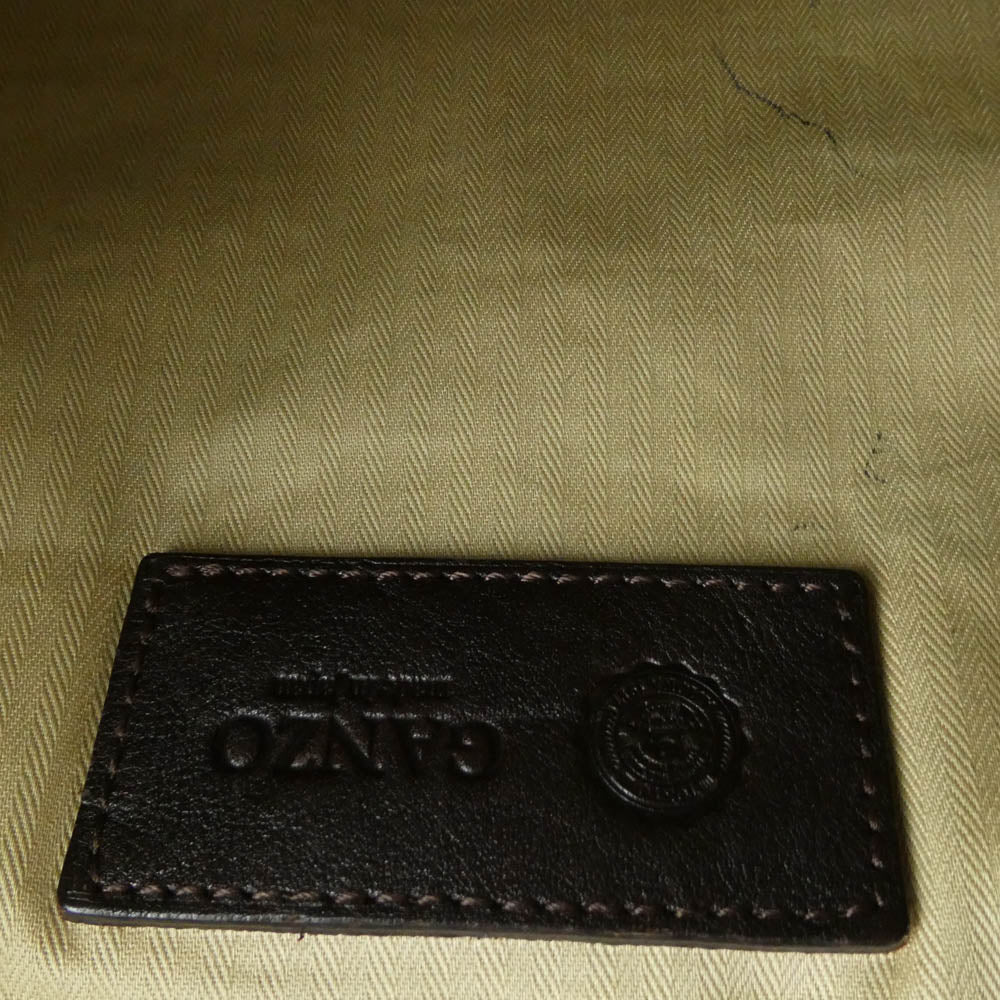 GANZO ガンゾ 7QS-H セブンクオリティーズ ビジネスバッグ 牛革 レザー トートバッグ ダークブラウン系【中古】