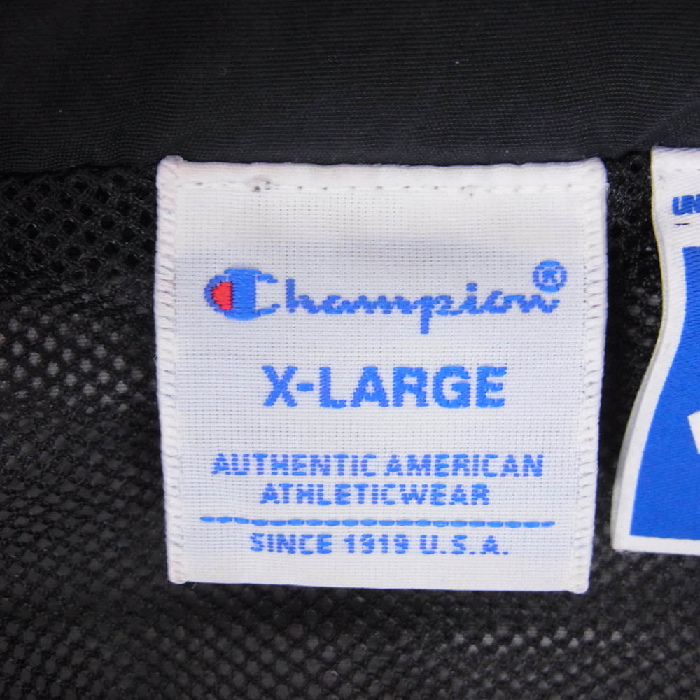 UNDEFEATED アンディフィーテッド C8-S614 × Champion チャンピオン ICON LOGO ANORAK アイコンロゴ刺繍 アノラック ナイロン パーカー ジャケット グレー系 XL【中古】