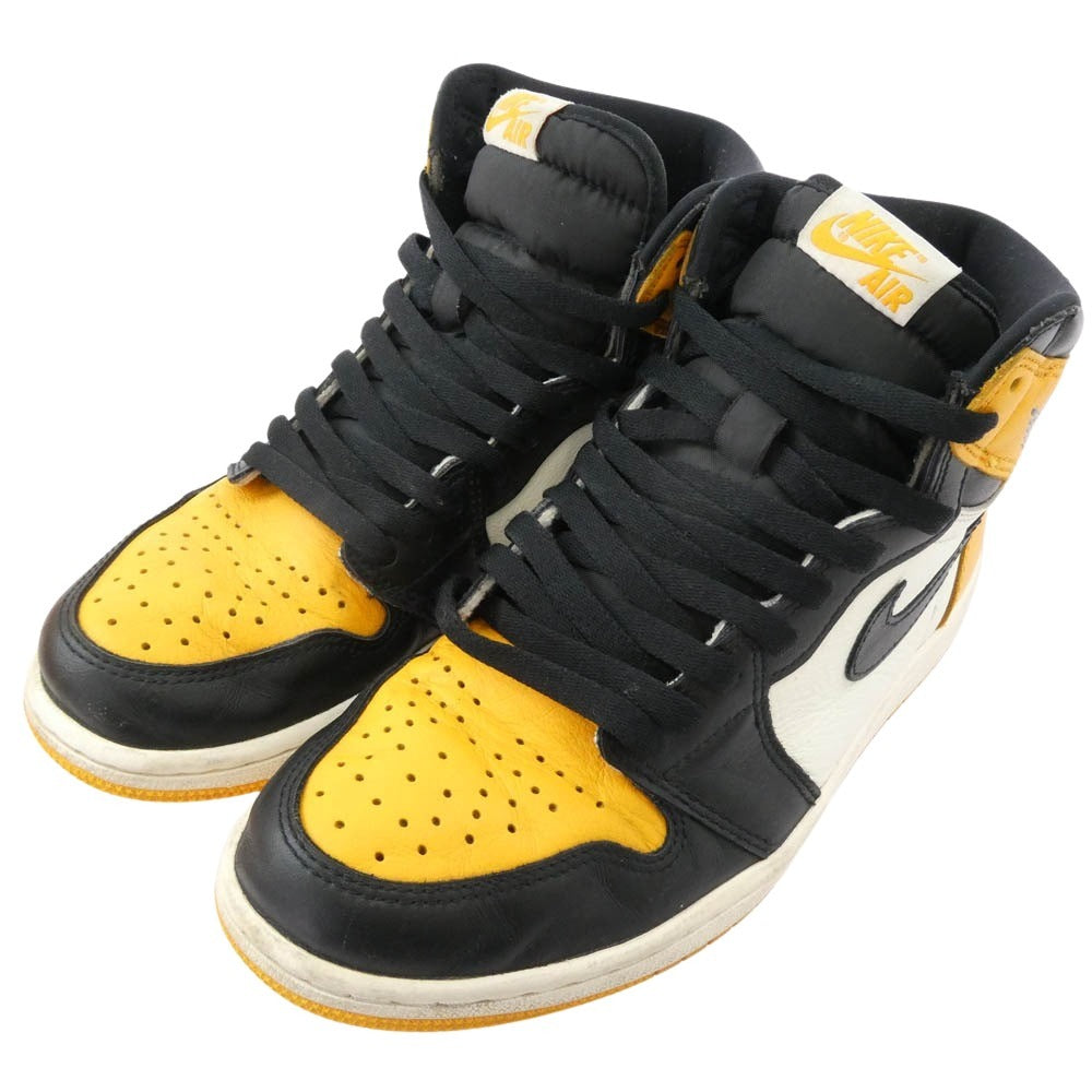 NIKE ナイキ 555088-711 Air Jordan 1 Retro High OG Taxi AJ1 エアジョーダン1 レトロ タクシー ハイカットスニーカー ブラック系 イエロー系 26cm【中古】