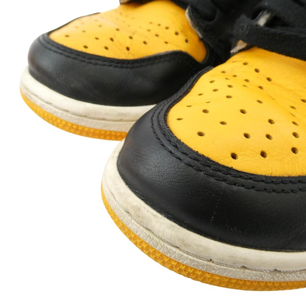 NIKE ナイキ 555088-711 Air Jordan 1 Retro High OG Taxi AJ1 エアジョーダン1 レトロ タクシー ハイカットスニーカー ブラック系 イエロー系 26cm【中古】