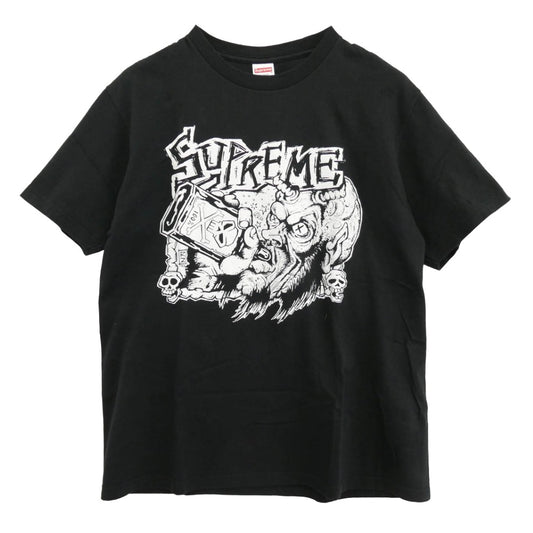 Supreme シュプリーム 25AW Fuckin Blowout Tee ファッキン ブローアウト プリント クルーネック 半袖Tシャツ ブラック系 M【中古】