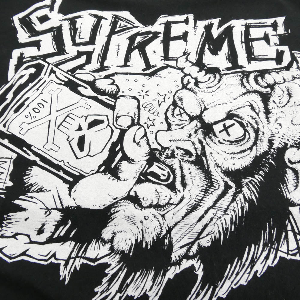 Supreme シュプリーム 25AW Fuckin Blowout Tee ファッキン ブローアウト プリント クルーネック 半袖Tシャツ ブラック系 M【中古】