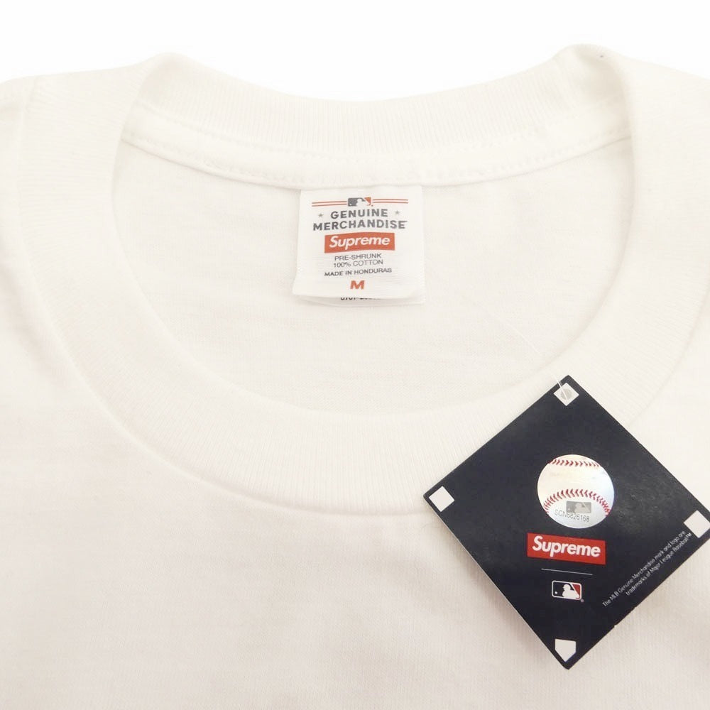 Supreme シュプリーム 25AW x MLB Teams Tee NY New York Yankees ニューヨークヤンキース チームズ 半袖 Tシャツ ホワイト系 M【極上美品】【中古】