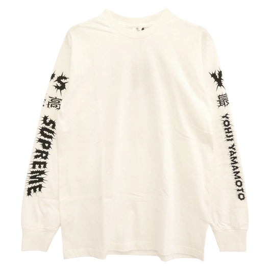 Supreme シュプリーム 25AW Y's YOHJI YAMAMOTO ワイズ ヨウジヤマモト L/S Tee 長袖 Tシャツ ホワイト系 M【美品】【中古】