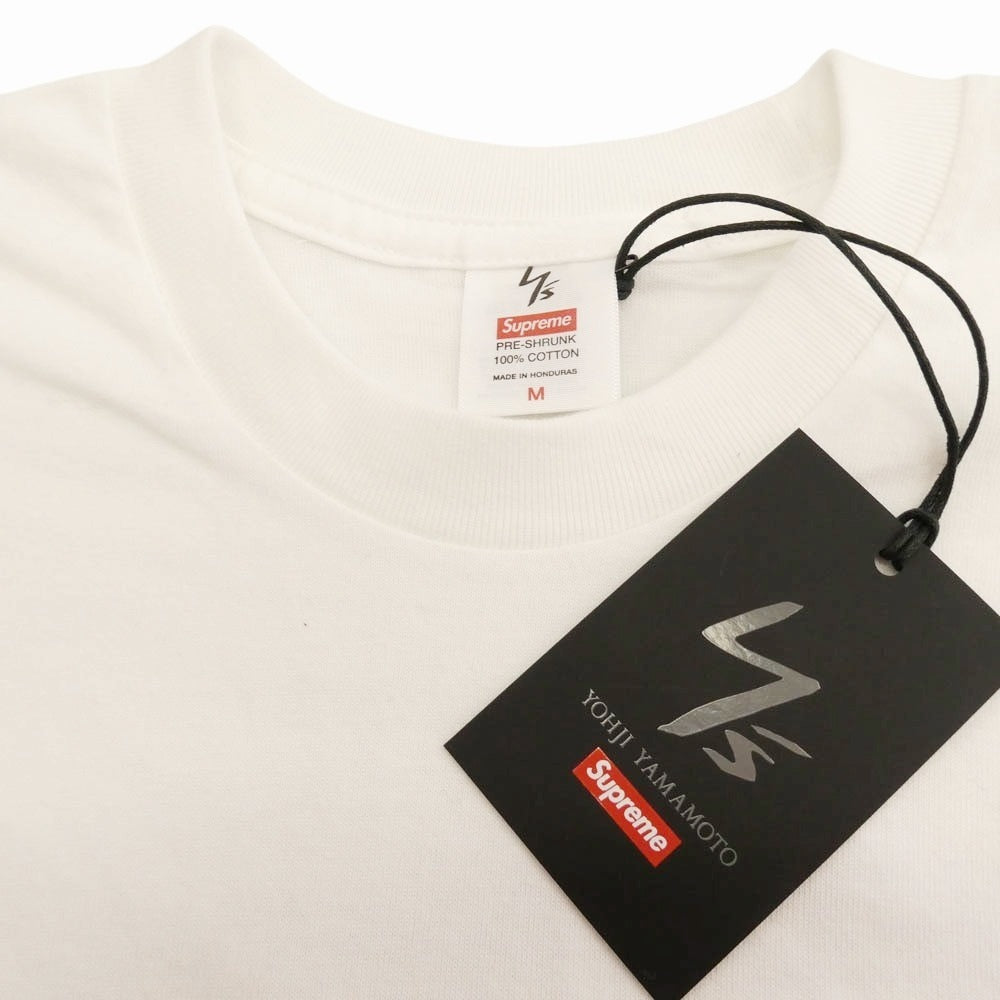 Supreme シュプリーム 25AW Y's YOHJI YAMAMOTO ワイズ ヨウジヤマモト L/S Tee 長袖 Tシャツ ホワイト系 M【美品】【中古】