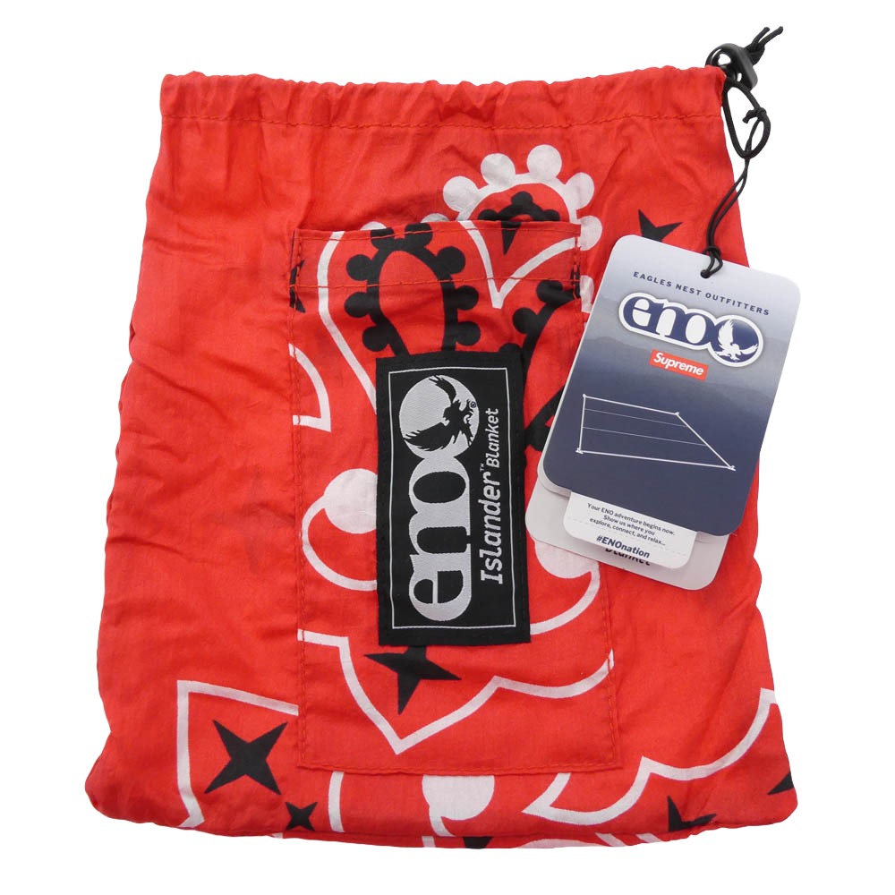 Supreme シュプリーム 22SS eno islander nylon blanket イーノ アイランダー ナイロン ブランケット レッド系 マルチカラー系【中古】