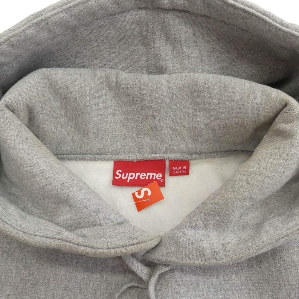 Supreme シュプリーム 16AW Box Logo Hooded Sweatshirt ボックスロゴ フーディー スウェット パーカー グレー系 M【中古】