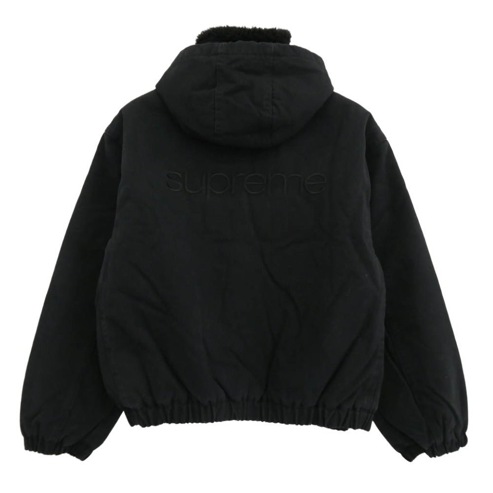 Supreme シュプリーム 25AW Faux Shearling Lined Bomber Jacket フェイク シアリング ラインド ボンバー ジャケット ブラック系 M【極上美品】【中古】