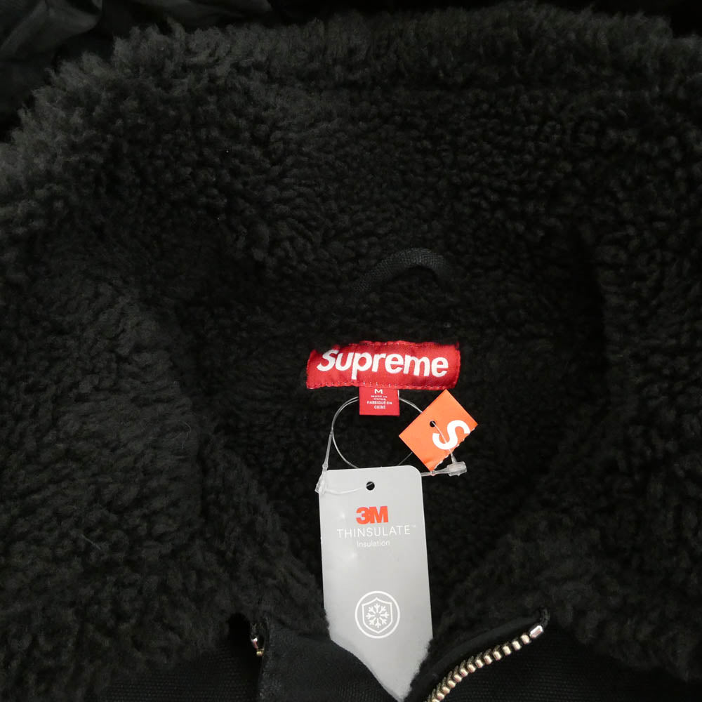Supreme シュプリーム 25AW Faux Shearling Lined Bomber Jacket フェイク シアリング ラインド ボンバー ジャケット ブラック系 M【極上美品】【中古】