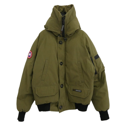 CANADA GOOSE カナダグース 7950JM R グリフィンインターナショナルタグ CHILLIWACK チリワック ダウンジャケット ブルゾン カーキ系 S【中古】