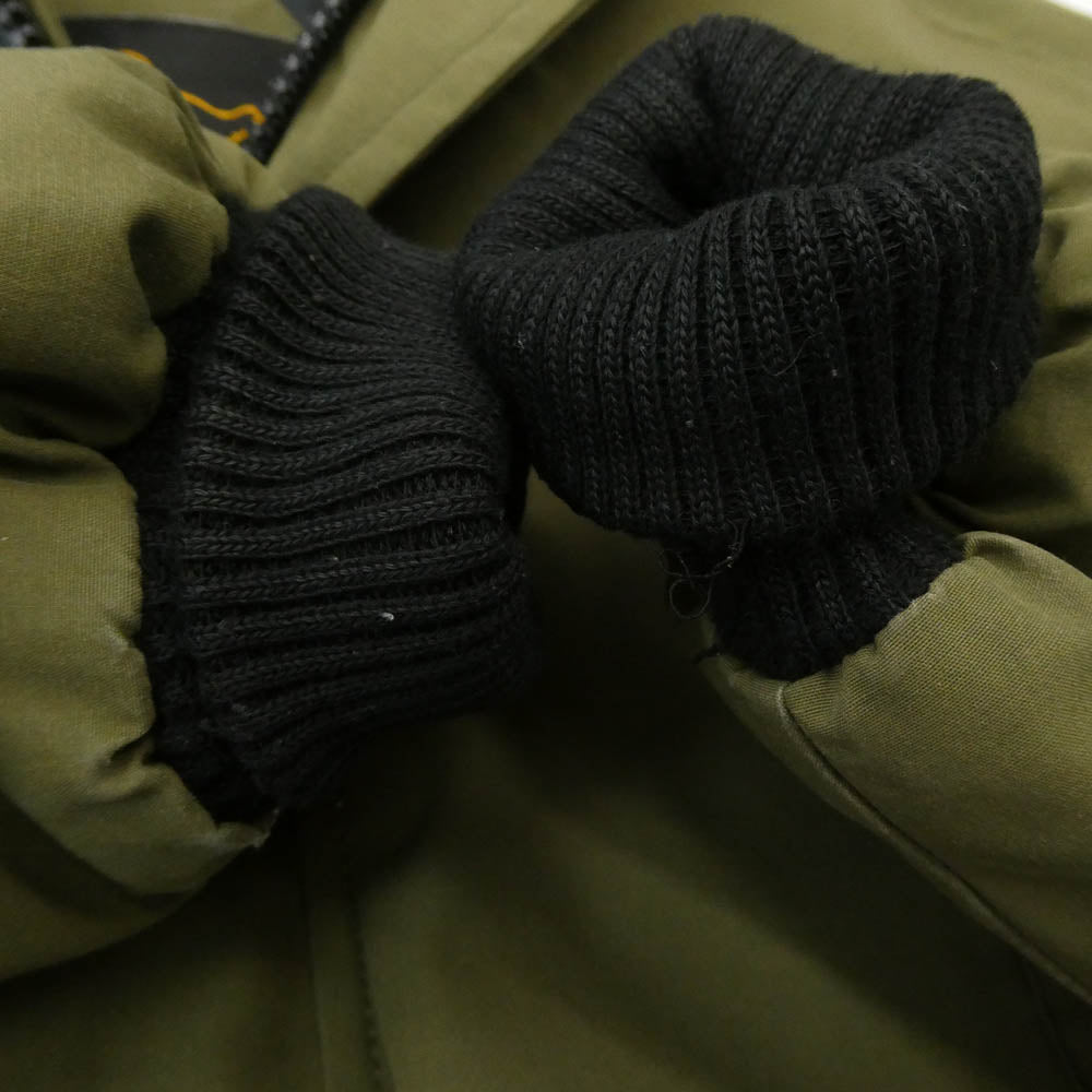 CANADA GOOSE カナダグース 7950JM R グリフィンインターナショナルタグ CHILLIWACK チリワック ダウンジャケット ブルゾン カーキ系 S【中古】