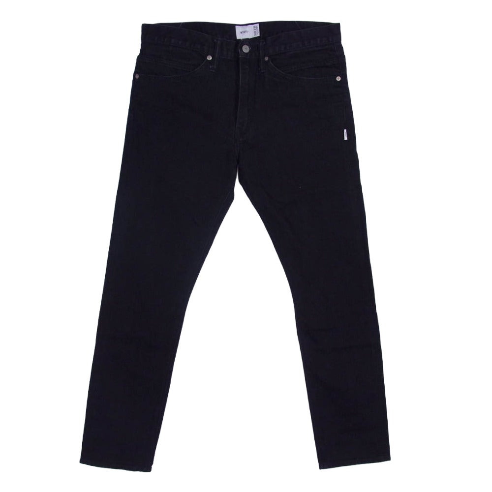 WTAPS ダブルタップス 19SS 191TQDT-PTM02 BLUES VERY SKINNY RAW TROUSERS COTTON DENIM ブルース ベリー スキニー ロー デニムパンツ ブラック系 X03【中古】