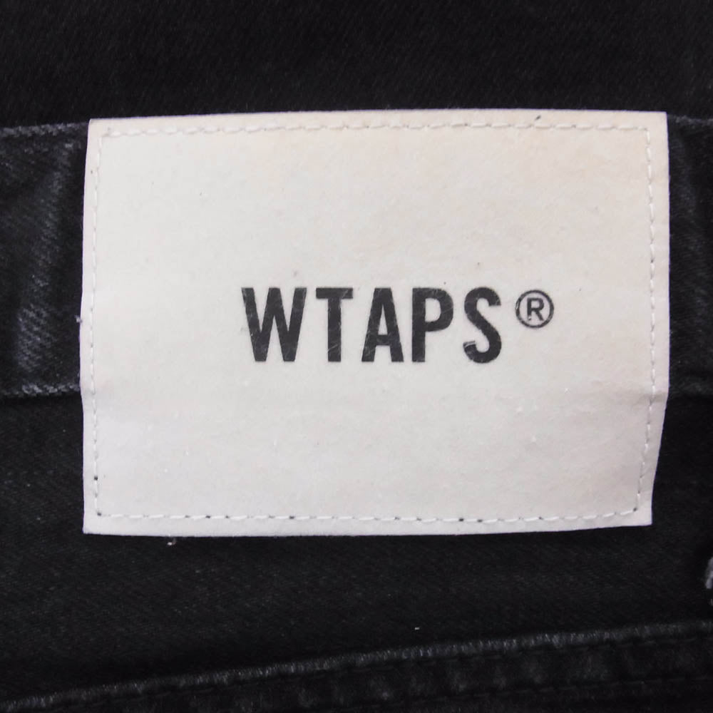 WTAPS ダブルタップス 19SS 191TQDT-PTM02 BLUES VERY SKINNY RAW TROUSERS COTTON DENIM ブルース ベリー スキニー ロー デニムパンツ ブラック系 X03【中古】