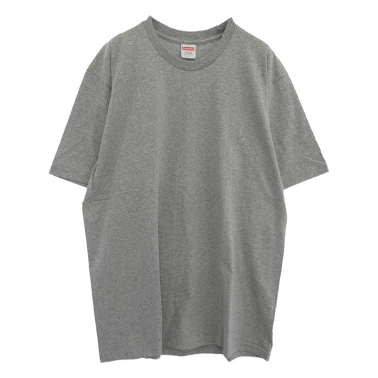 Supreme シュプリーム 24SS BACKWARDS TEE バックワーズ バックロゴプリント Tシャツ 半袖カットソー グレー系 L【新古品】【未使用】【中古】
