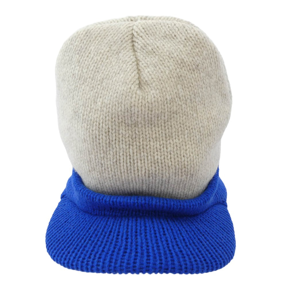 Supreme シュプリーム 25AW Radar Beanie クラシックロゴ レーダー ビーニー つば付 ニットキャップ ブルー系 オフホワイト系【新古品】【未使用】【中古】