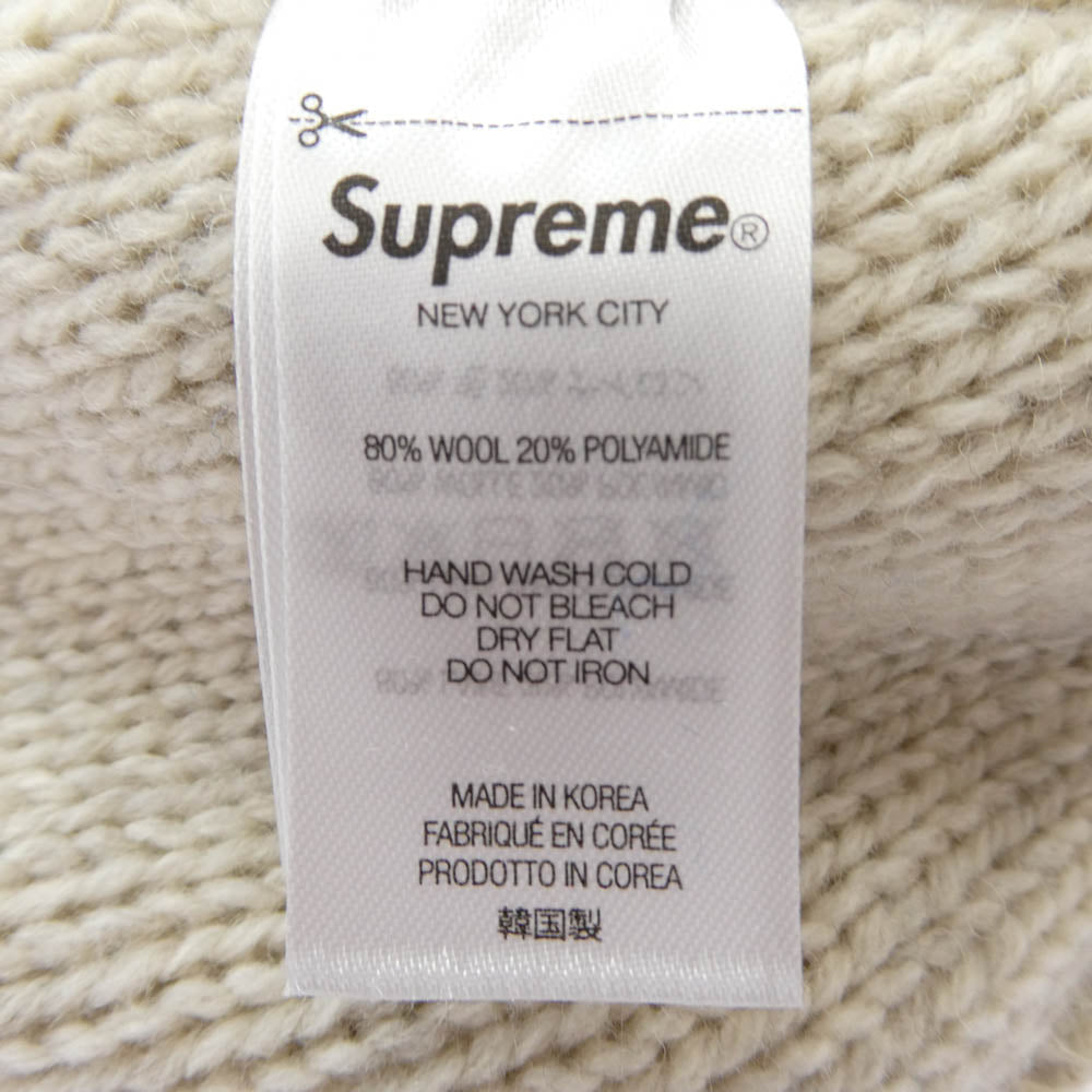 Supreme シュプリーム 25AW Radar Beanie クラシックロゴ レーダー ビーニー つば付 ニットキャップ ブルー系 オフホワイト系【新古品】【未使用】【中古】
