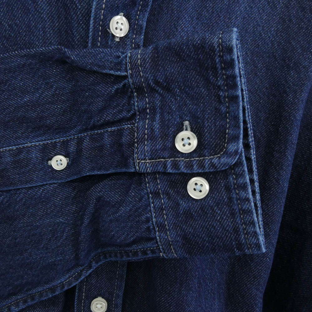 Supreme シュプリーム Small Box Denim Shirt スモールボックス ボタンダウン デニム 長袖シャツ インディゴブルー系 L【中古】