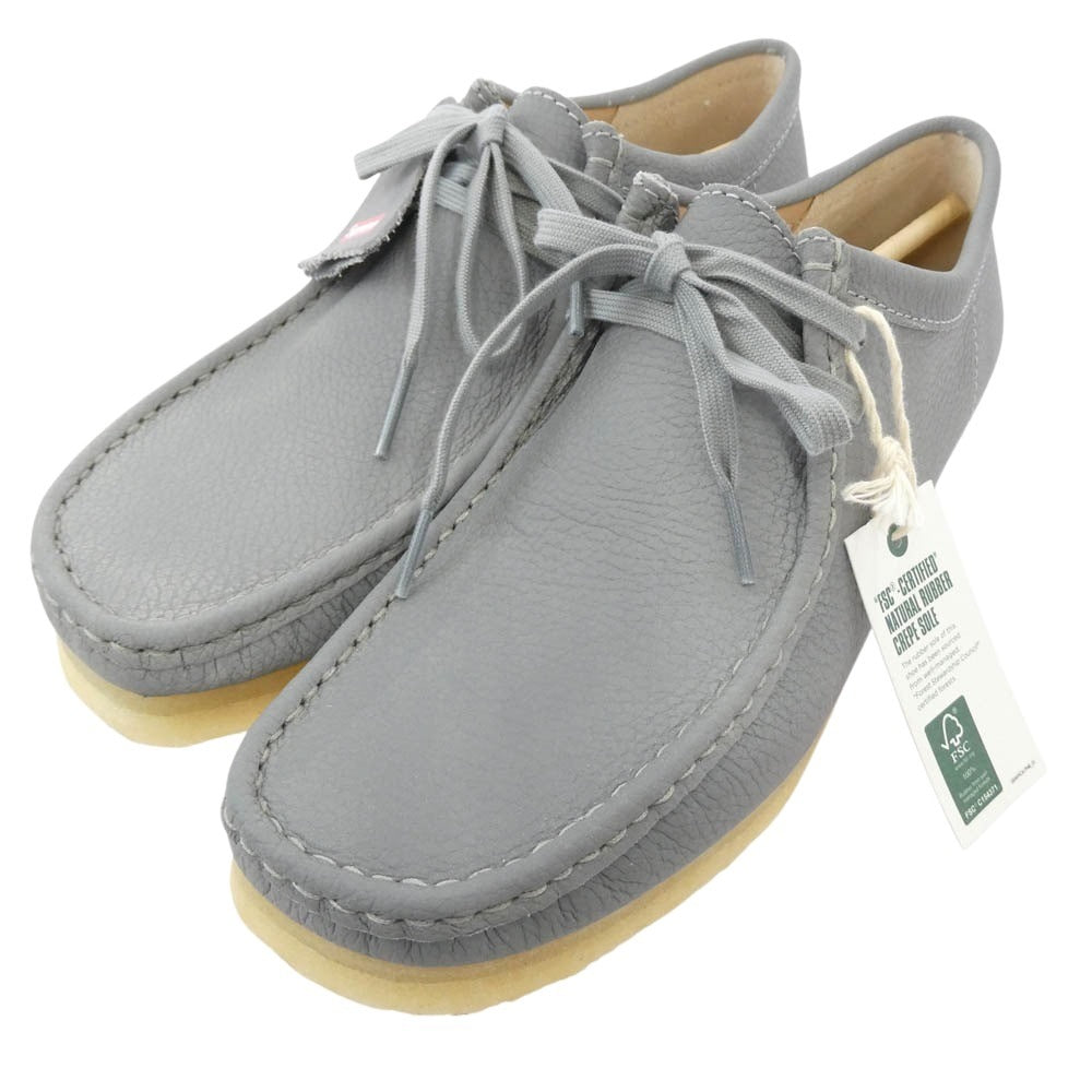 Supreme シュプリーム 25SS × Clarks クラークス wallabee grey reflective リフレクティブ ワラビー シューズ グレー系 8.5【新古品】【未使用】【中古】