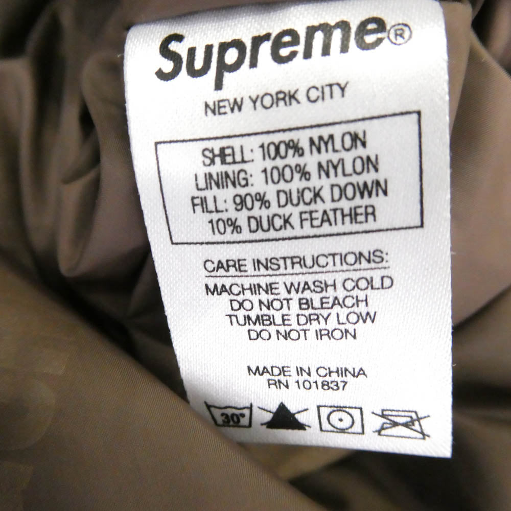 Supreme シュプリーム 18AW GORE-TEX 700-Fill Down Parka ゴアテックス 700フィル ダウンパーカー ダウンジャケット ブラウン系 L【中古】