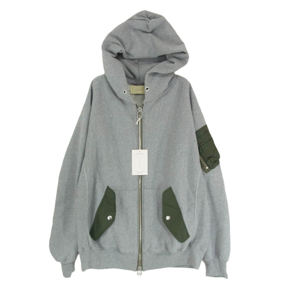 カンタータ 21AW 21AWCA0290 Fluffy Flight Parka ドッキング フルジップ パーカー フーディー グレー系 46【極上美品】【中古】
