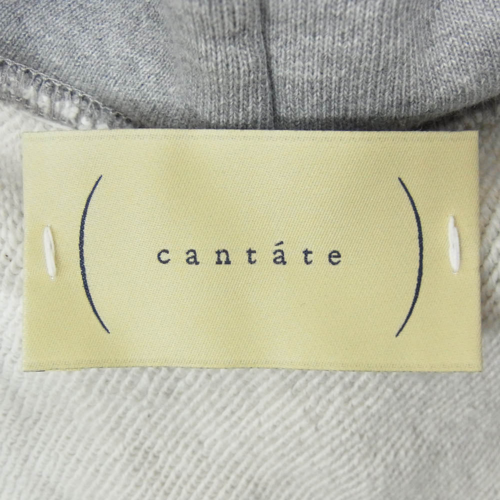 カンタータ 21AW 21AWCA0290 Fluffy Flight Parka ドッキング フルジップ パーカー フーディー グレー系 46【極上美品】【中古】