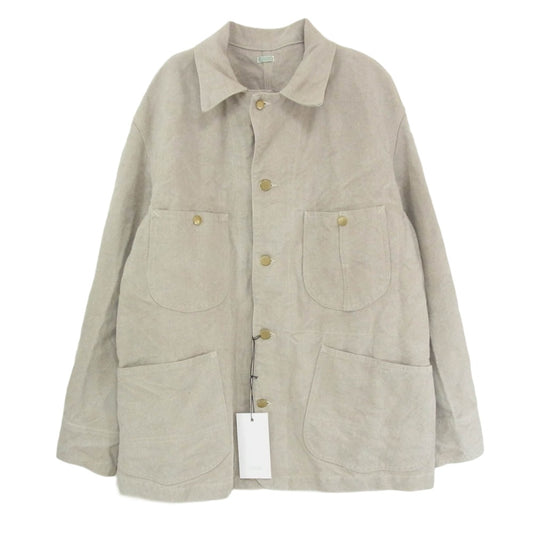 A.PRESSE アプレッセ 23SS 23SAP-01-01M Coverall Jacket カバーオールジャケット エクリュ ベージュ系 2【極上美品】【中古】