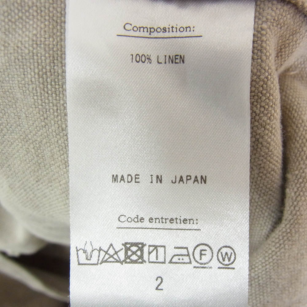 A.PRESSE アプレッセ 23SS 23SAP-01-01M Coverall Jacket カバーオールジャケット エクリュ ベージュ系 2【極上美品】【中古】