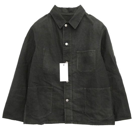 A.PRESSE アプレッセ 25SS 25SAP-01-29H Vintage Black Linen Coverall ヴィンテージ カバーオールジャケット ブラック系 2【美品】【中古】