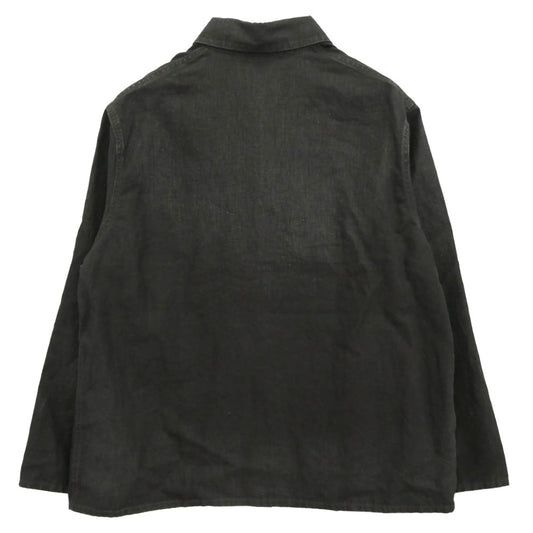 A.PRESSE アプレッセ 25SS 25SAP-01-29H Vintage Black Linen Coverall ヴィンテージ カバーオールジャケット ブラック系 2【美品】【中古】