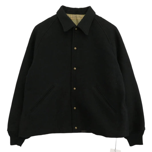 A.PRESSE アプレッセ 25AW 25AAP-01-80 for BIOTOP ビオトープ別注 Cotton Moleskin Coach Jacket 襟裏レザー切替 コットンモールスキン コーチジャケット ブラック系 2【新古品】【未使用】【中古】