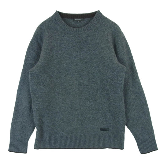 Mackintosh マッキントッシュ G1N11-225-05 カシミヤ混 ウール ニット クルーネック セーター 日本製 グレー系 L【中古】