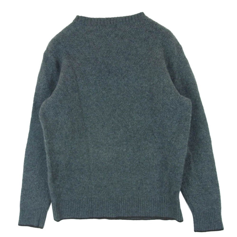 Mackintosh マッキントッシュ G1N11-225-05 カシミヤ混 ウール ニット クルーネック セーター 日本製 グレー系 L【中古】