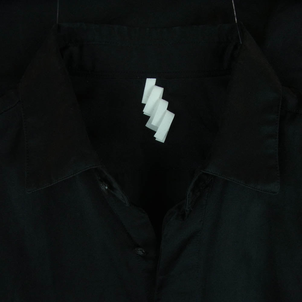 ソウシオオツキ SBRSSH01 KIMONO BREASTED SHIRTS シルク コットン キモノ ブレステッド 長袖 シャツ ブラック系 46【中古】
