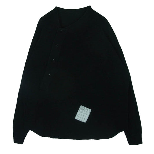 ソウシオオツキ S20SSCS01LS KIMONO BREASTED THERMAL キモノ ブレステッド サーマル 長袖 カットソー ブラック系 44【中古】